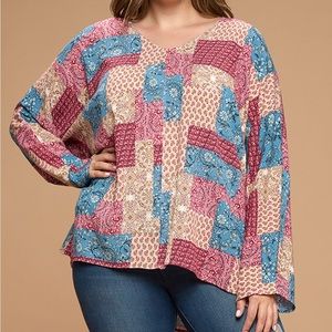 Boho patchwork top